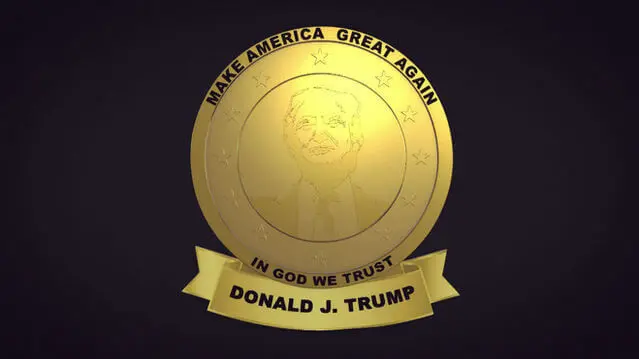 trump patriot badge